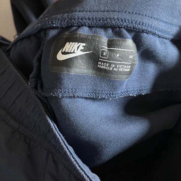 Nike Tech Fleece Woven Joggers Pants - Men's Size Small - Blue - Picture 7 of 9